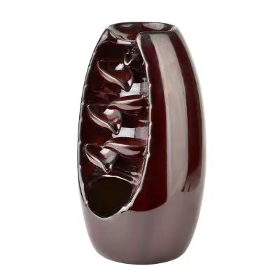 Backflow kadilnik za kadilo keramika Mondex Backflow 10x10x20 cm brez barve 1 kos