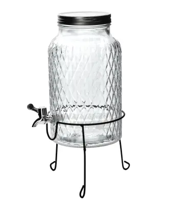 Dozator za pijačo steklo Allesken Modern Kitchen 18x13x42 cm prosojna 1 kos