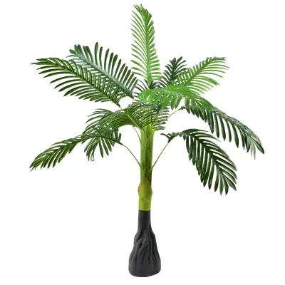 Umetna palma v loncu plastika MONDEX VIRIDIS 110 cm zelena/črn lonec 1 kos