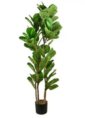 Umetna rastlina plastika Mondex Viridis 150 cm zelena/črna 1 kos