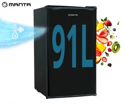 Hladilnik MANTA MM520PB, z zamrzovalnikom, podpultni, črn (Classic Black)