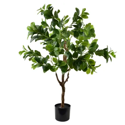 Umetna rastlina plastika Mondex Viridis 115 cm (lonček 15x13 cm) zelena 1 kos