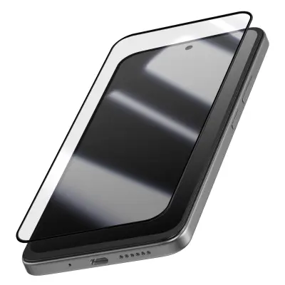 Zaščita zaslona za Oppo A5 / A5x iz oleofobnega kaljenega stekla z obrobo, Črna