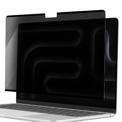 MW, Zaščita zaslona za MacBook Pro 16 2024 / 21 proti vohunjenju, Prozorno črna
