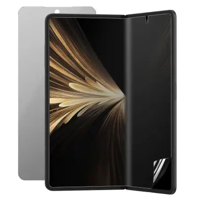 Notranja / Zunanja Zaščita Zaslona proti Vohunjenju za Honor Magic V5, Prozorno črna