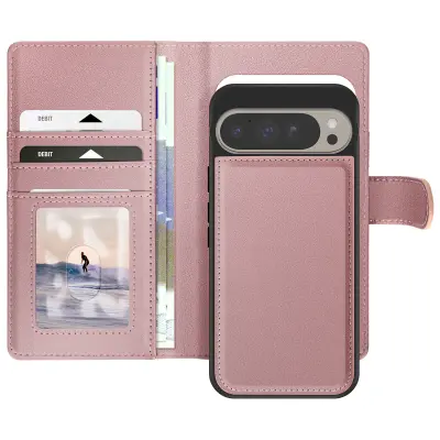 Mayaxess, Ohišje za Google Pixel 9 Pro XL s snemljivim ohišjem, Šampanjec roza