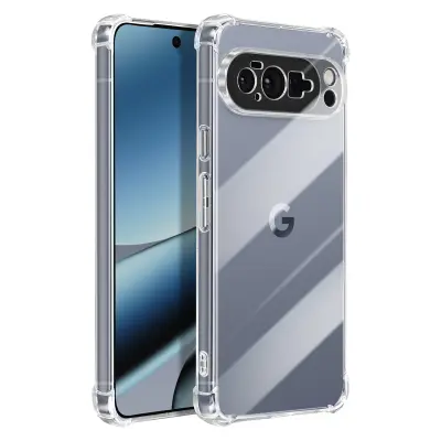 Mayaxess, Ovitek za Google Pixel 10 Pro XL iz silikona z ojačanimi vogali, odporen na udarce, Prozorno