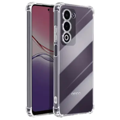 Mayaxess, Ovitek za Oppo A5 iz silikona z ojačanimi vogali, odporen na udarce, Prozorno
