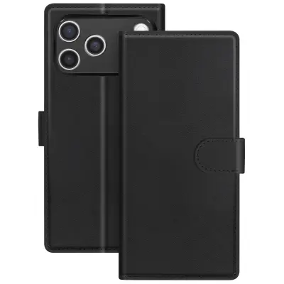 Mayaxess, Etui 2-v-1 za iPhone 17 Pro magnetni z držalom za kartice in video stojalom, Črna