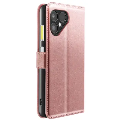 Mayaxess, Denarnica za Fairphone 6 z zapestnim trakom in funkcijo stojala, Šampanjec roza