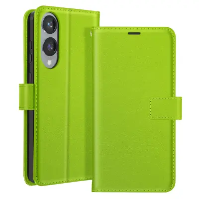 Mayaxess, Ohišje za Samsung Galaxy S25 Edge Clapet Wallet Stand, Zelena