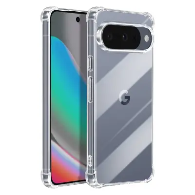 Mayaxess, Ovitek za Google Pixel 10 / 10 Pro iz silikona z ojačanimi vogali, odporen na udarce, Prozorno