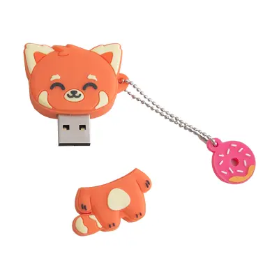 Wondee, Bliskovni pogon USB 3.2 32 GB z zaščito obesek za ključe z zaščito, Rdeča