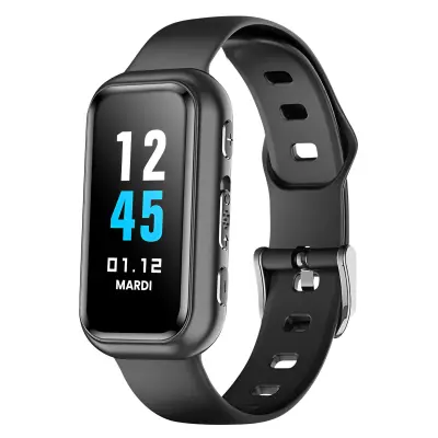 Zapestnica z diktafonom 8 GB HD z zmanjševanjem šuma, Črna