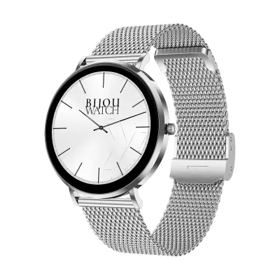 Maxcom, Pametna športna ura FW27 model Selen AMOLED s sledenjem dobrega počutja, Srebrna