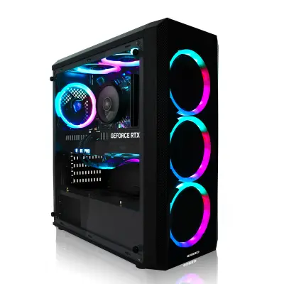 Greed® MK2 Power - Gaming PC / namizni računalnik - AMD Ryzen 7 5700X + Nvidia RTX 5060Ti 16GB - 4,7 GHZ - 16GB DDR4 - 1TB SSD - 4K - WLAN - Win11 P