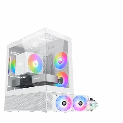 Namizni računalnik SAMURAI SHIRO i144F RX96XT, Intel i5-14400F, Radeon RX 9060 XT 8GB, 32 GB RAM, 1 TB SSD, W11P, Gaming