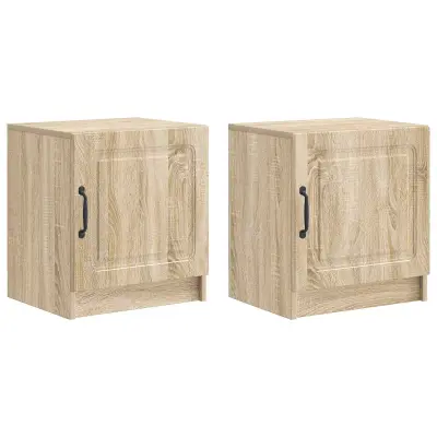 vidaXL Nočna omarica 2 pcs Sonoma hrast 43 x 34,5 x 47 cm