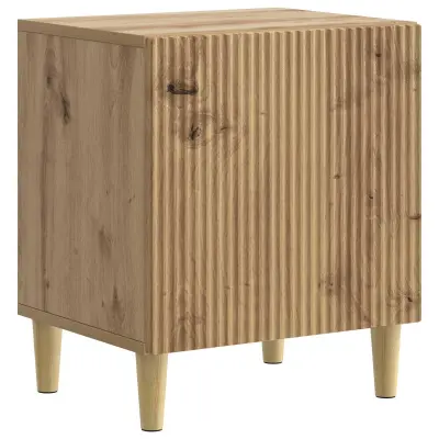 vidaXL Nočna omarica Artisan hrast 43 x 34,5 x 50 cm Inženirski les