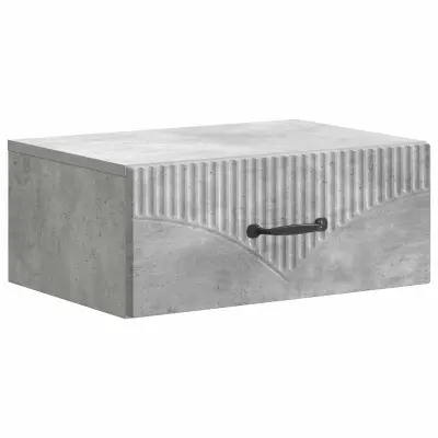 vidaXL Stenski nočni omarici Betonsko siva 49 x 34,5 x 20 cm