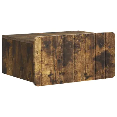vidaXL Stenski nočni omarici Dimljen hrast 49 x 34,5 x 24 cm