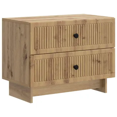 vidaXL Nočna omarica Artisan hrast 62 x 34,5 x 47,5 cm Inženirski les
