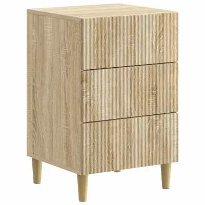 vidaXL Nočna omarica Sonoma hrast 43 x 41 x 66,5 cm Inženirski les