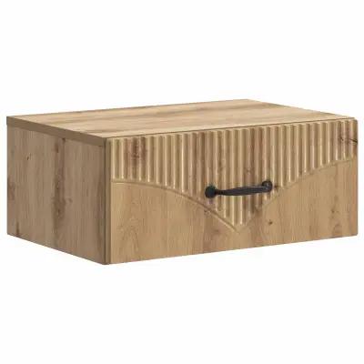 vidaXL Stenski nočni omarici Artisan hrast 49 x 34,5 x 20 cm