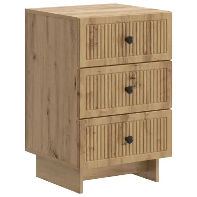 vidaXL Nočna omarica Artisan hrast 43 x 41 x 66,5 cm Inženirski les