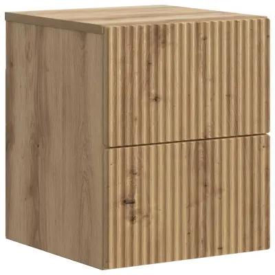 vidaXL Stenski nočni omarici Artisan hrast 33 x 34,5 x 40 cm