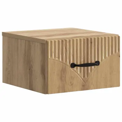 vidaXL Stenski nočni omarici Artisan hrast 34,5 x 33 x 20 cm
