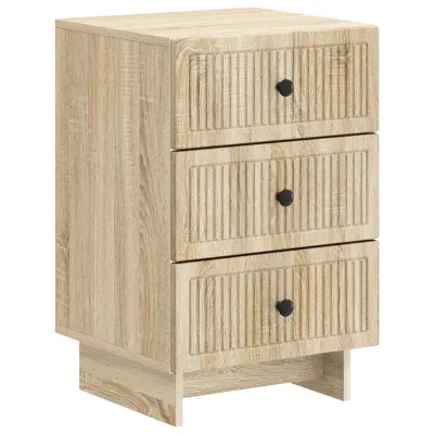 vidaXL Nočna omarica Sonoma hrast 43 x 41 x 66,5 cm Inženirski les