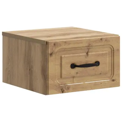 vidaXL Stenski nočni omarici Artisan hrast 34,5 x 33 x 20 cm