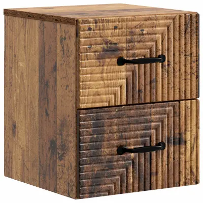 vidaXL Stenski nočni omarici Star les 34,5 x 33 x 40 cm Inženirski les