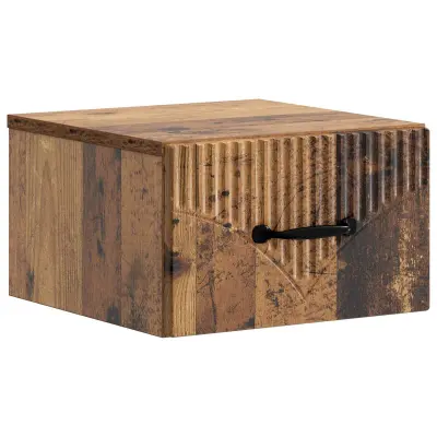 vidaXL Stenski nočni omarici Star les 34,5 x 33 x 20 cm Inženirski les