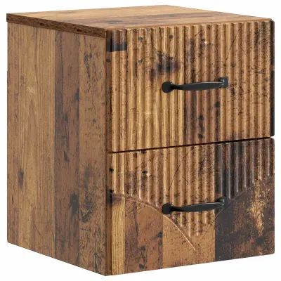 vidaXL Stenski nočni omarici Star les 34,5 x 33 x 40 cm Inženirski les