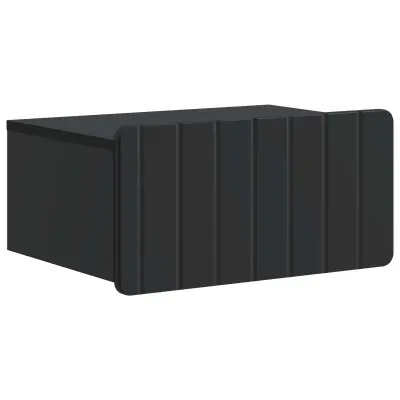 vidaXL Stenski nočni omarici Črna 49 x 34,5 x 24 cm Inženirski les
