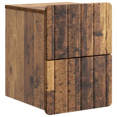 vidaXL Stenski nočni omarici Star les 33 x 34,5 x 43 cm Inženirski les