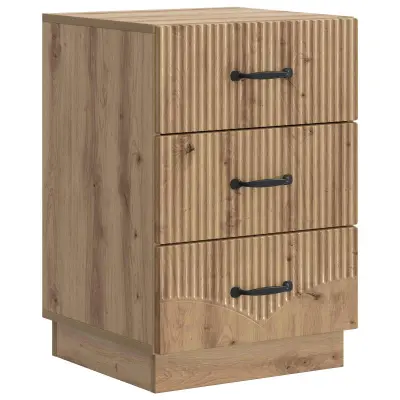 vidaXL Nočna omarica Artisan hrast 43 x 41 x 63,5 cm Inženirski les