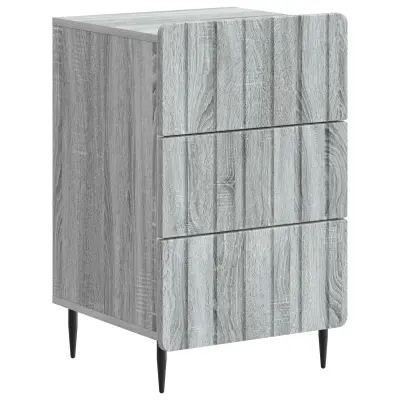 vidaXL Nočna omarica Siva Sonoma 43x 41 x 68 cm Inženirski les