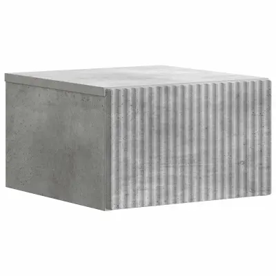 vidaXL Stenski nočni omarici Betonsko siva 33 x 34,5 x 20 cm