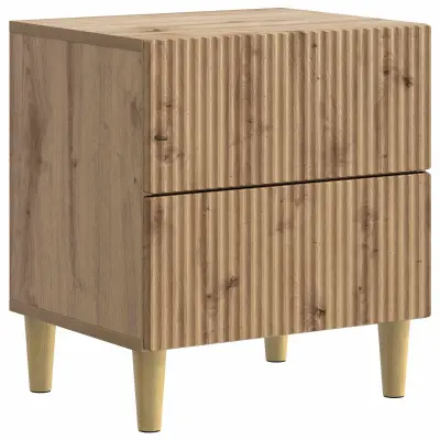 vidaXL Nočna omarica Artisan hrast 43 x 34,5 x 48 cm Inženirski les