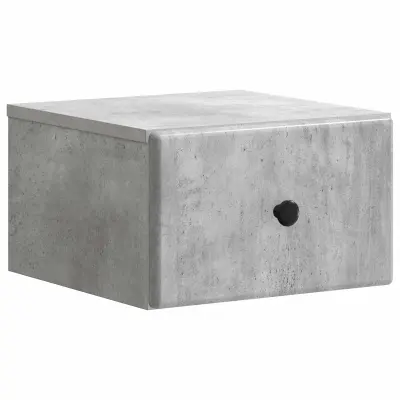 vidaXL Stenski nočni omarici Betonsko siva 34,5 x 33 x 20 cm