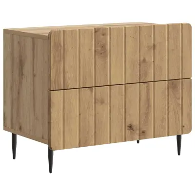 vidaXL Nočna omarica Artisan hrast 62 x 34,5 x 49,5 cm Inženirski les