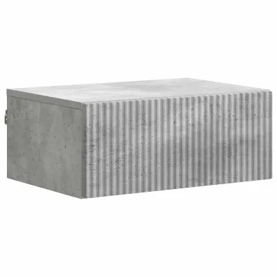 vidaXL Stenski nočni omarici Betonsko siva 49 x 34,5 x 20 cm