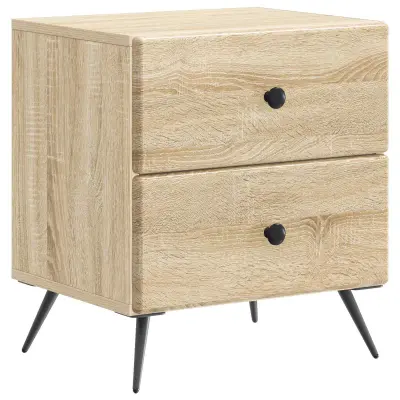 vidaXL Nočna omarica Sonoma hrast 43 x 34,5 x 47,5 cm Inženirski les
