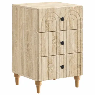 vidaXL Nočna omarica Sonoma hrast 43x 41 x 66,5 cm Inženirski les
