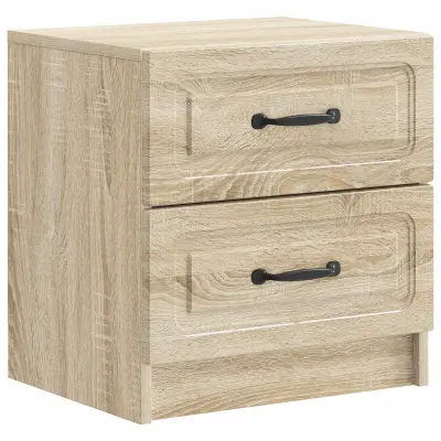 vidaXL Nočna omarica Sonoma hrast 43 x 34,5 x 44,5 cm Inženirski les