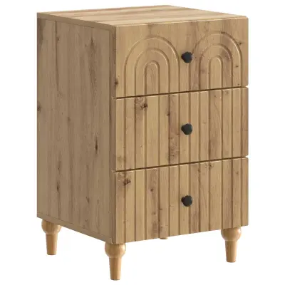 vidaXL Nočna omarica Artisan hrast 43x 41 x 66,5 cm Inženirski les