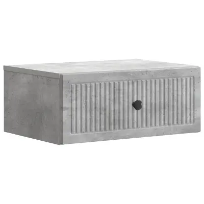 vidaXL Nočna omarica Betonsko siva 49 x 34,5 x 20 cm Inženirski les